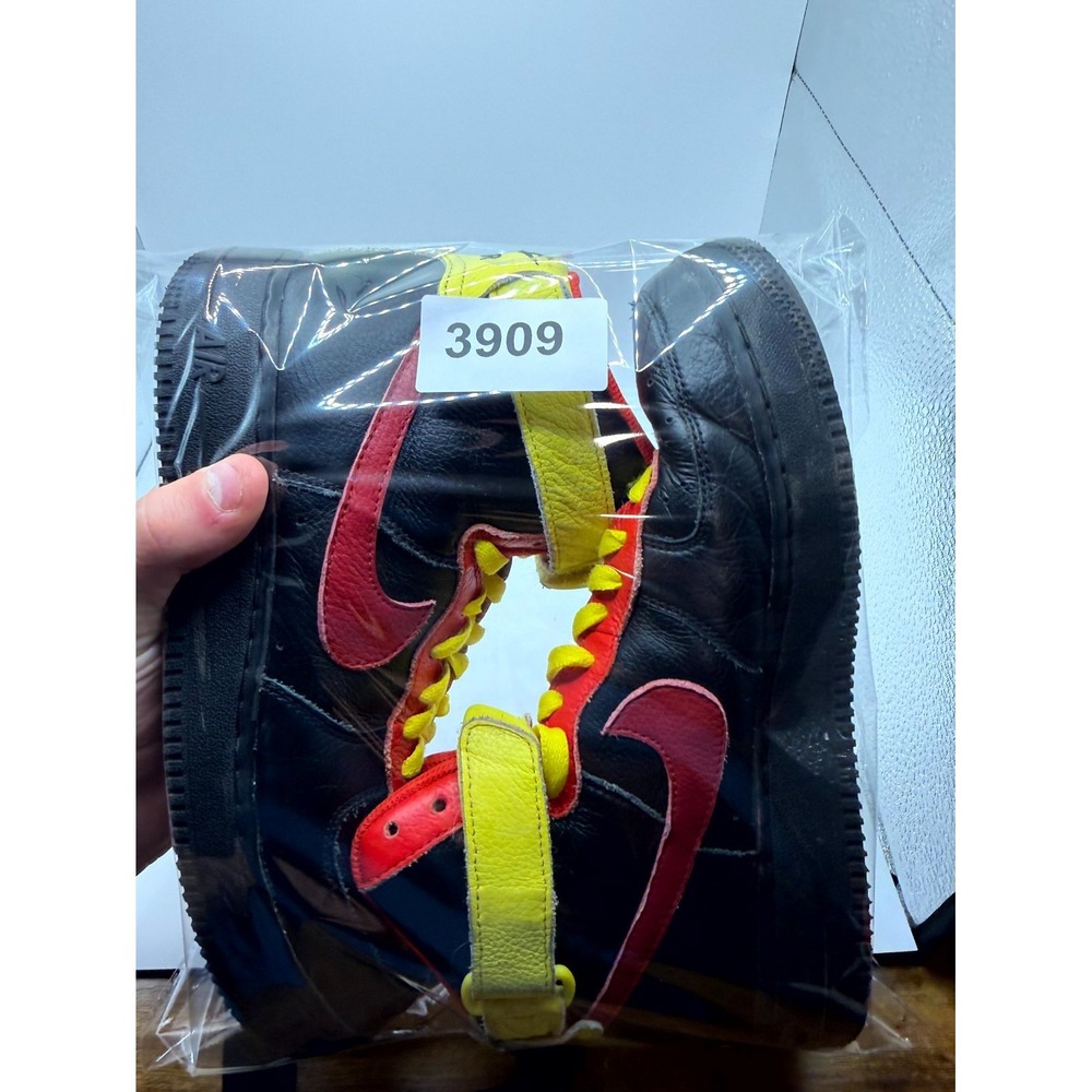 Nike Air Force 1 High By You DN4168-991 Mens 8 Sneakers Black Leather Shoes - Picture 9 of 9